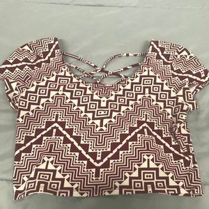 Crop trop (tribal | aztec print)